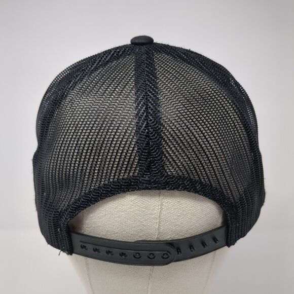 The Anchor Snapback Hat Black OS Adjustable Mesh Back The Classics Yupoong - Picture 6 of 9
